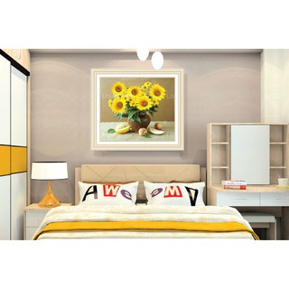 Tranh Đính Đá Hoa Hướng Dương KT:57 x 50 cm