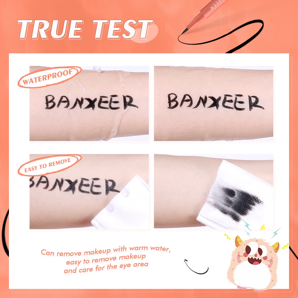 Bút kẻ mắt BANXEER chống nước Không thấm mồ hôi Dễ dàng loại bỏ 15g