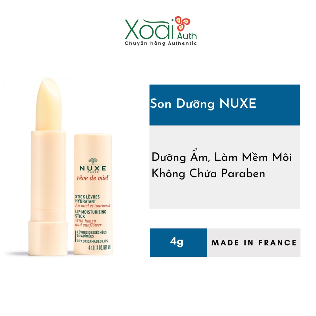 Son Dưỡng Làm Mềm Môi Nuxe Reve de Miel 4g