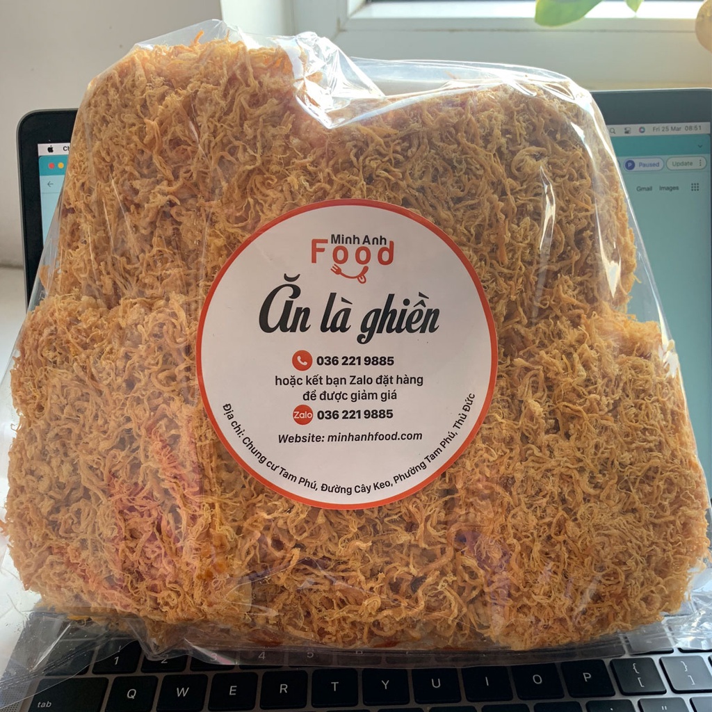 Cơm cháy siêu chà bông ăn là ghiền bịch 500g ,cơm cháy giòn rụm, chà bông phủ dày nước sốt đậm đà ăn hoài không ngán