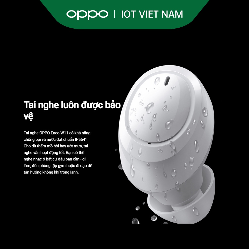 Tai nghe True Wireless Oppo Enco W11 - Hàng Chính Hãng