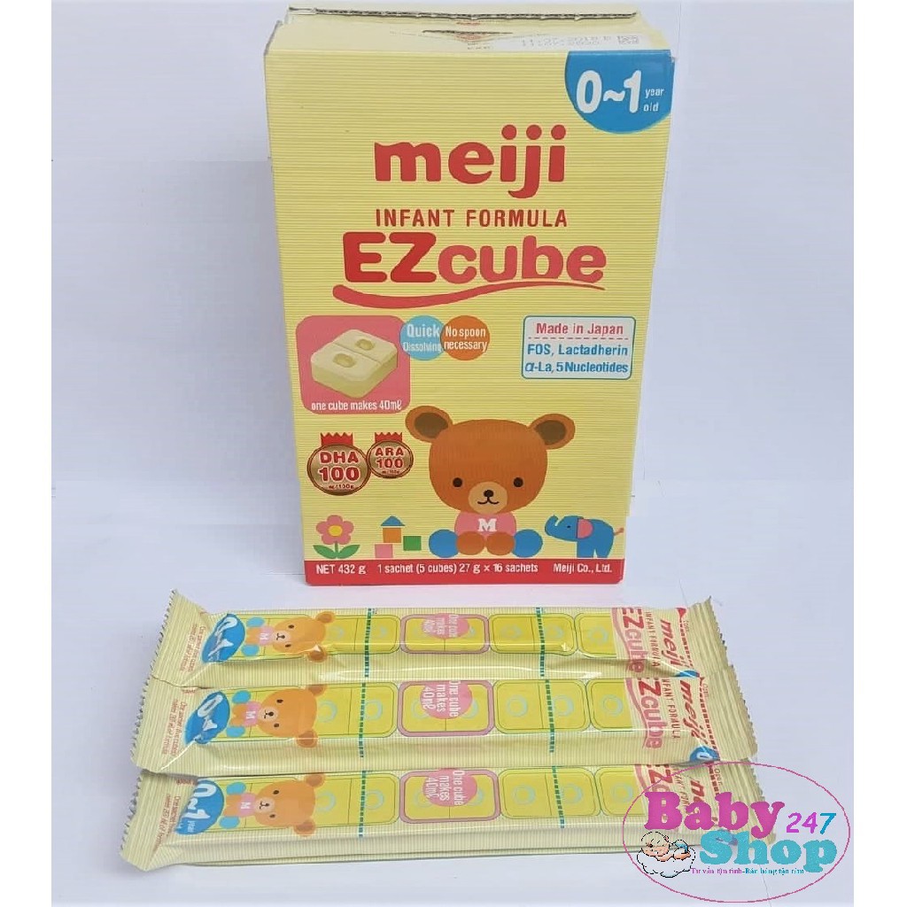 [bán lẻ] Sữa meiji số 0 dạng thanh lẻ 27g/thanh (hàng nhập khẩu) hàng tốt giá rẻ