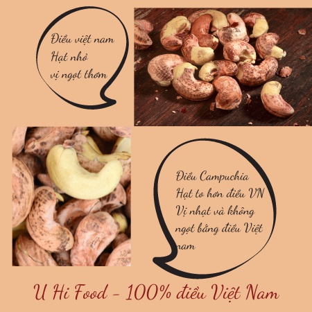 500gr hạt điều bể lụa Bình Phước. 100% hàng Việt Nam
