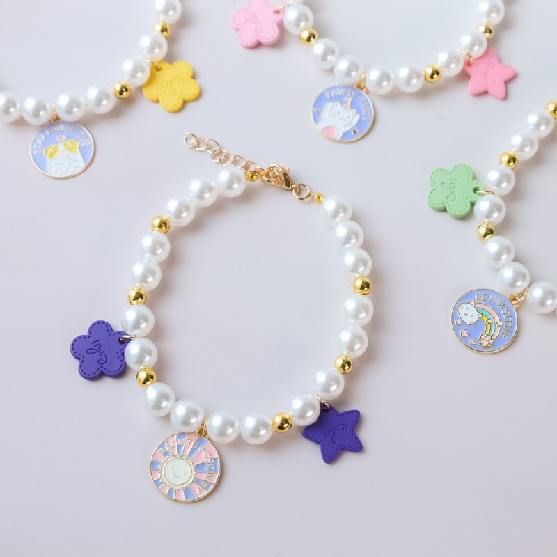 Vòng Cổ Hạt Ngọc Trai Xinh Xắn Dành Cho Thú Cưng