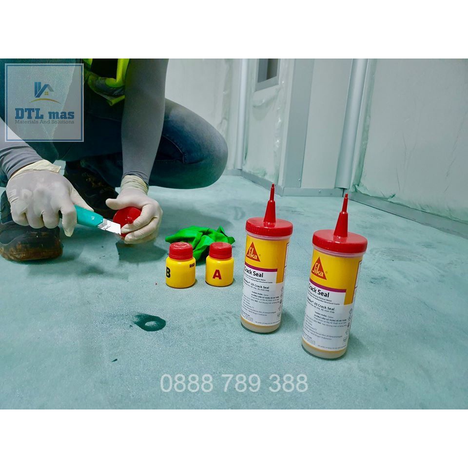Sikadur 20 Crack Seal - Keo epoxy xử lý nứt mái, mạch gạch, nứt chân chim, keo bơm vết nứt