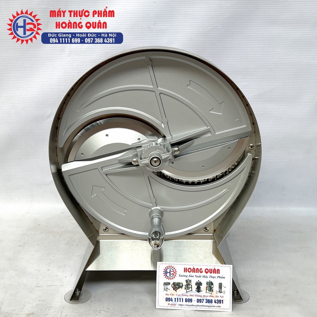 Máy thái lát mỏng trái cây, củ quả INOX QUAY TAY
