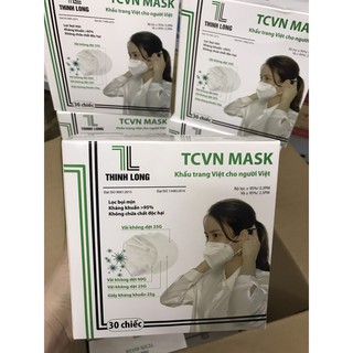 Khẩu trang y tế n95 tcvn mask hộp 30 chiếc không van