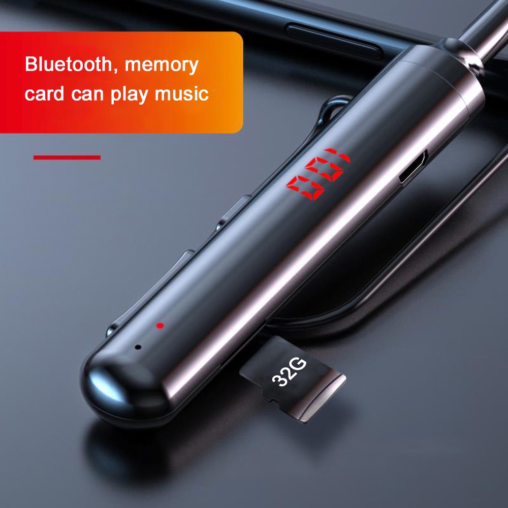 Tai Nghe Bluetooth 5.0 Đeo Cổ Có Mic Cho táo Android