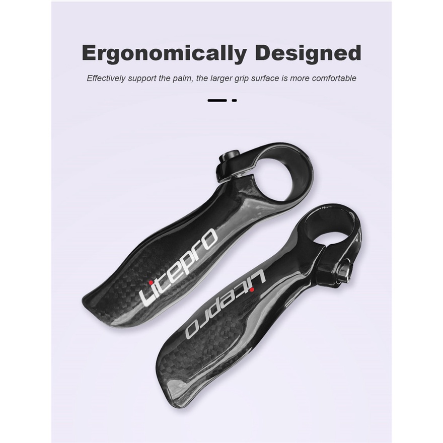 Tay Lái Xe Đạp Địa Hình 22.2mm 110g Bằng Sợi Carbon Màu Đen Chất Lượng Cao