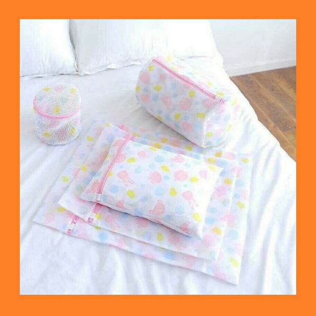 Set 5 Túi Lưới Giặt Hoa Văn Dày Dặn