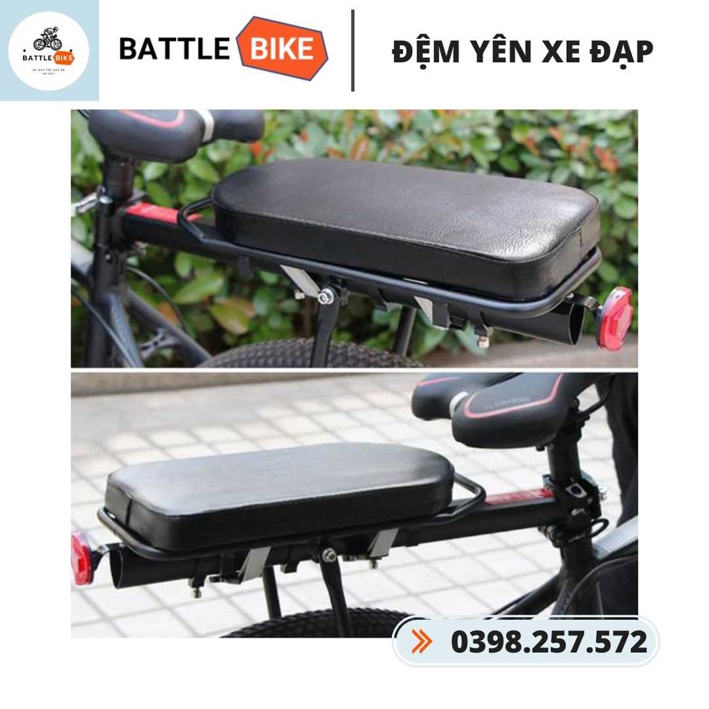 ĐỆM LÓT GÁC BAGA XE ĐẠP CÓ CHỐT BẤM
