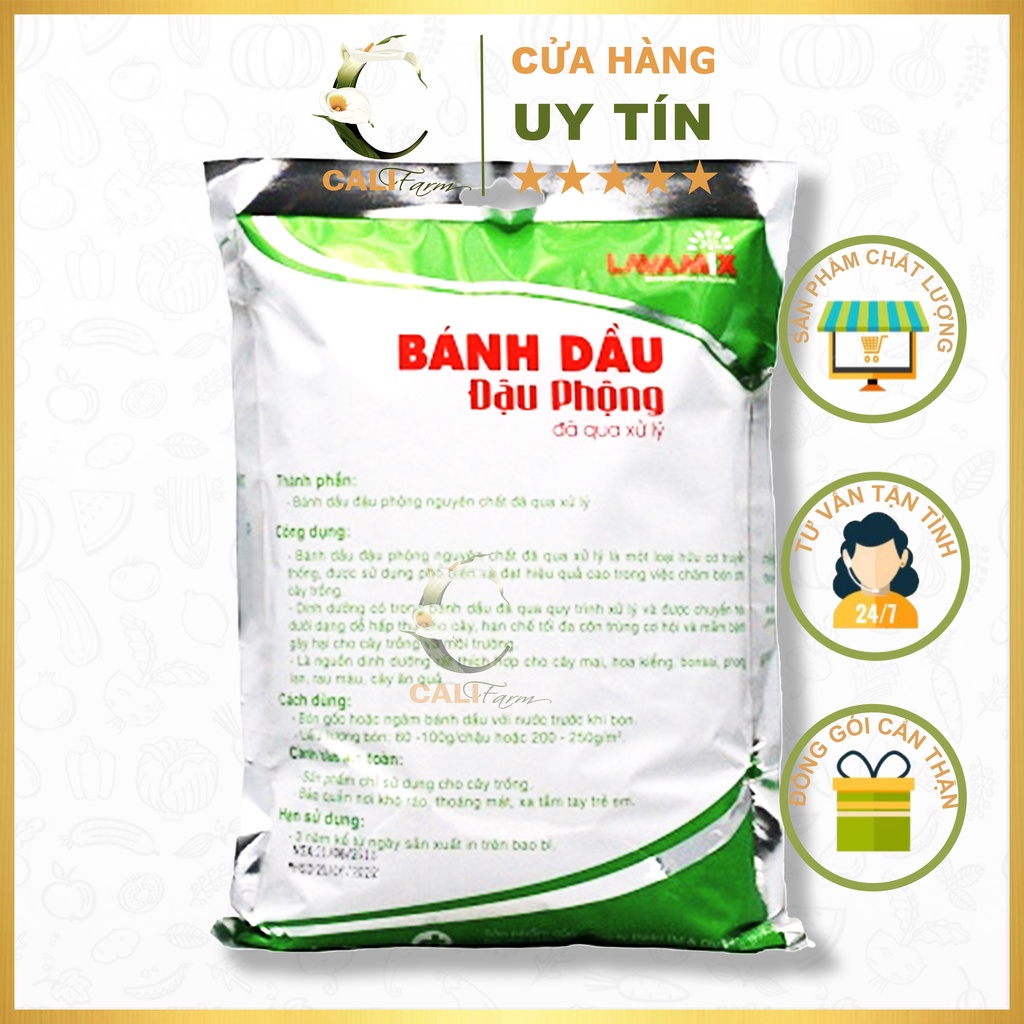 Phân Bánh Dầu Đậu Phộng Lavamix 1Kg Đã Qua Xử Lý 100%