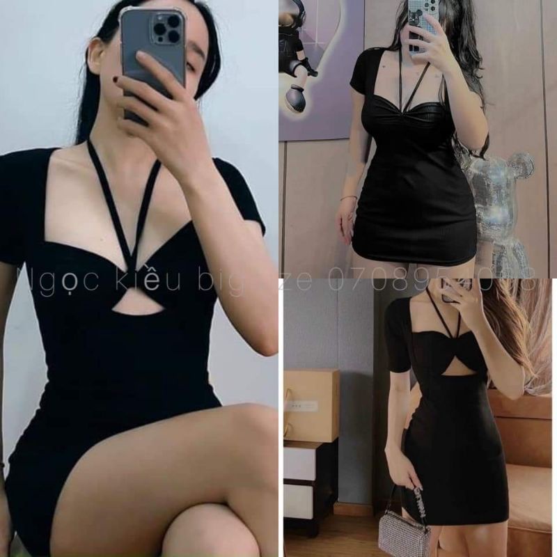 đầm khoét dưới ngực big size