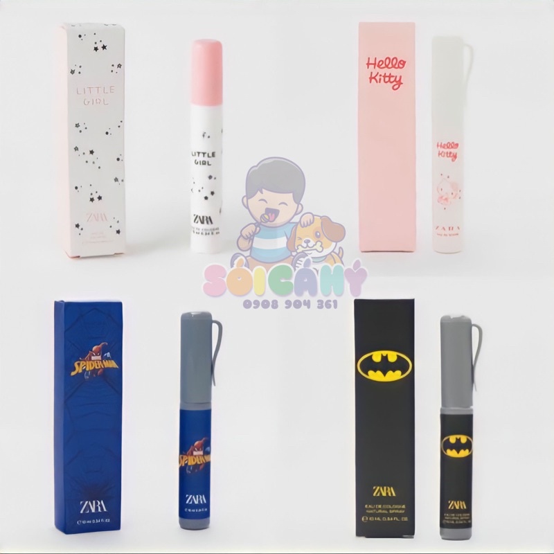 💦Nước hoa Zara Kids cho bé trai và gái 10Ml💦 Sói Cá Hý