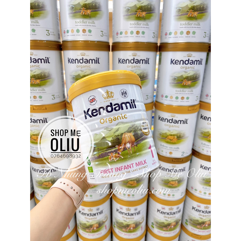 [Mẫu Mới] Sữa Kendamil Organic Số 1, 2 ,3 - Hộp 800g