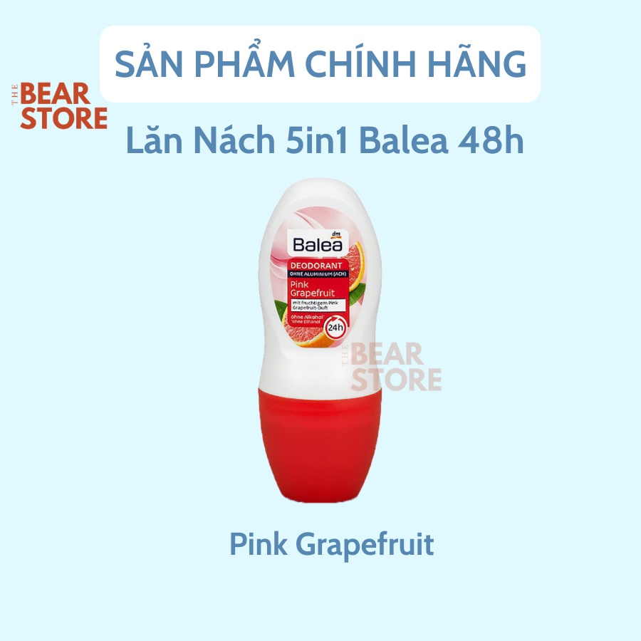 Lăn Khử Mùi Balea 5in1 Protection bảo vệ chống lại mùi hôi suốt 48h xuất xức Đức 50ml