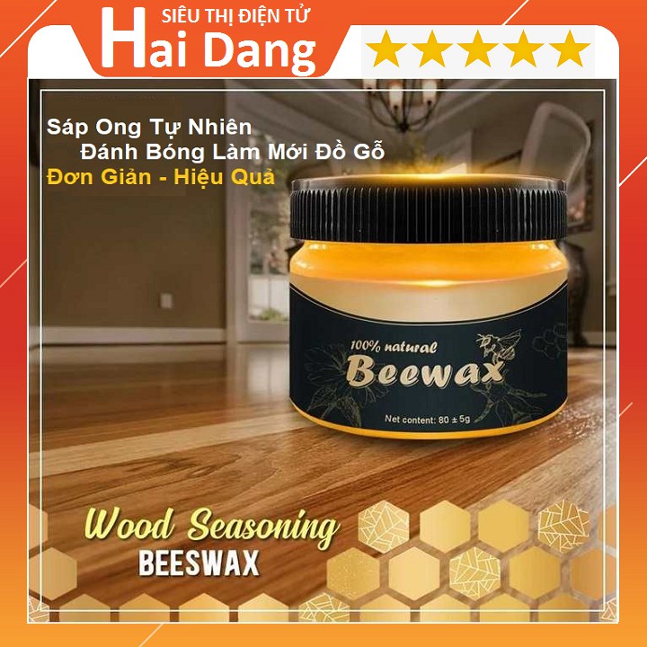 [Sẵn Hàng Cao Cấp] Sáp Ong Beewax Đánh Bóng Đồ Gỗ, Sáp Tự Nhiên Làm Bóng Bàn Ghế Gỗ - Tủ Gỗ - Sàn Gỗ Đa Năng