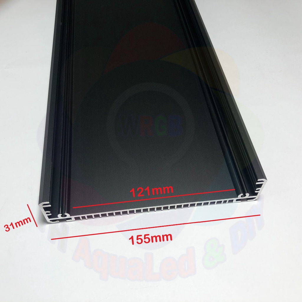 Bộ máng TH155 tản nhiệt kèm phụ kiện DIY đèn LED thủy sinh. Khổ máng rộng, Kích thước từ 40-80cm