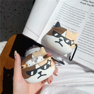 Vỏ bọc hộp đựng tai nghe hình chó husky cho Apple AirPods 1&2