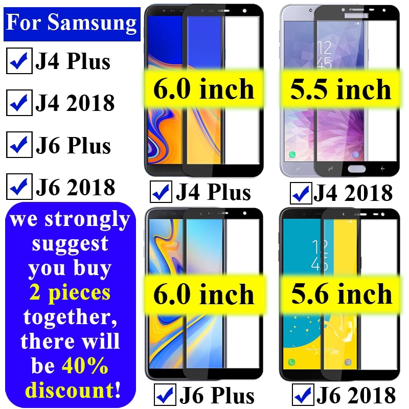 Kính cường lực phong cách giáp cho Samsung J6 2018 For Galaxy J4 Plus samsung J 4 6