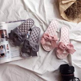 Dép lê nơ lụa