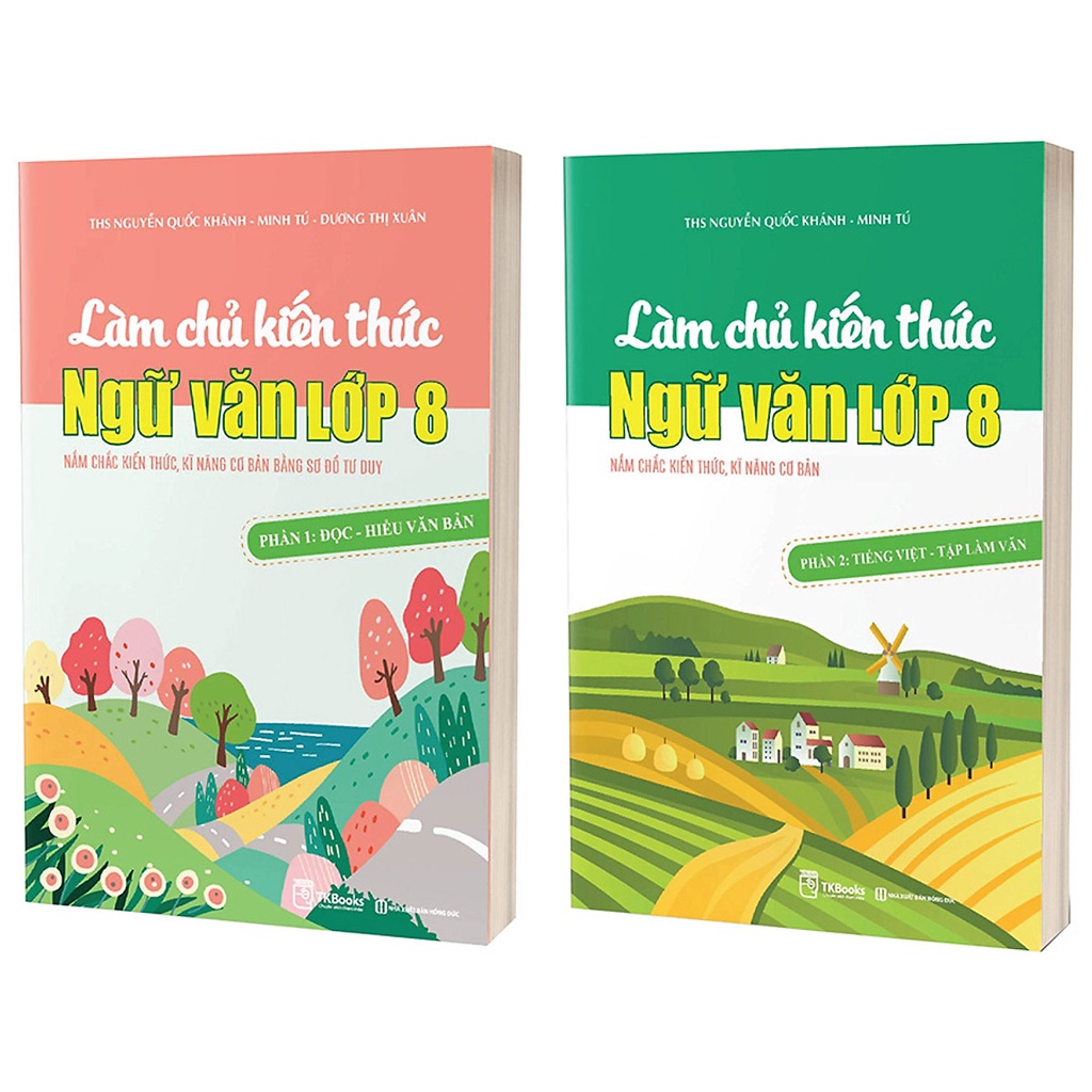 Sách - Làm chủ kiến thức Ngữ văn lớp 8 ( phần 1 + phần 2 )