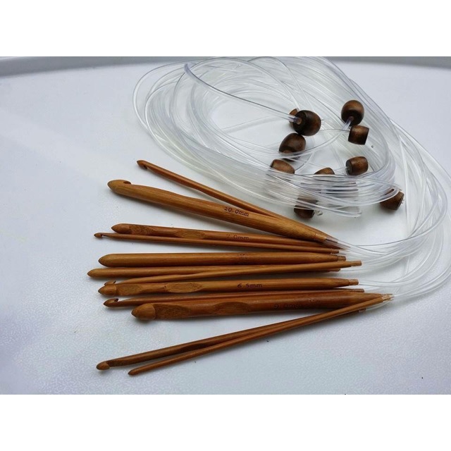 Bộ kim móc Tunisian đủ size
