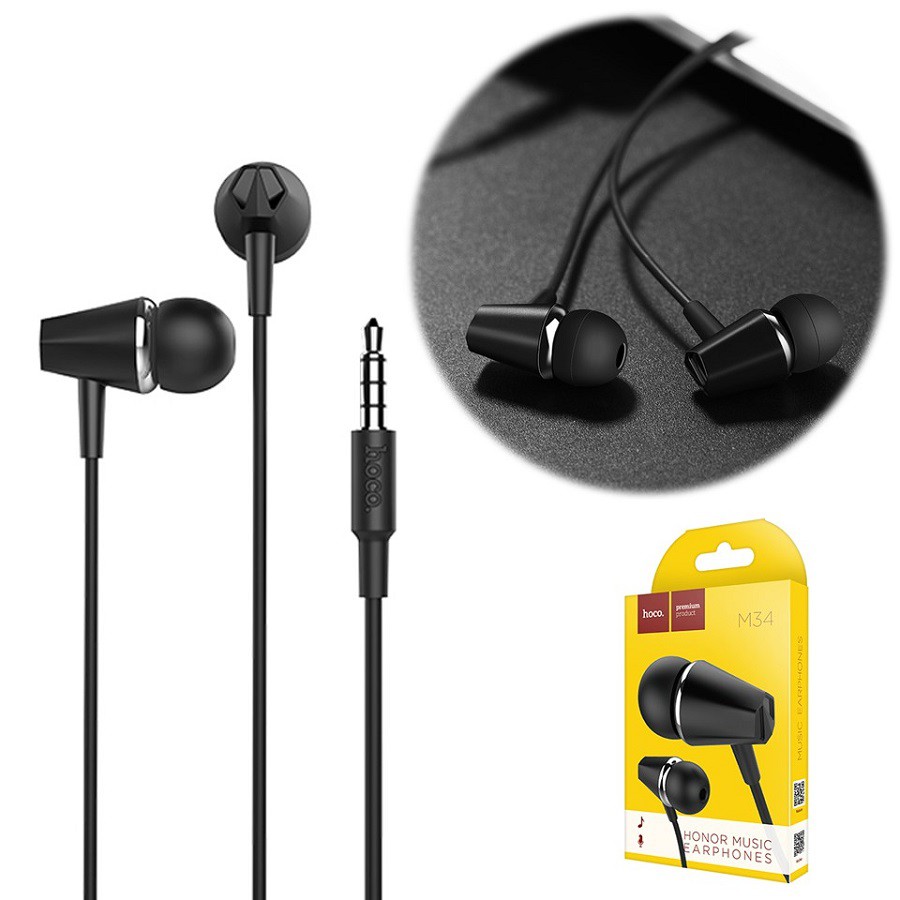 Tai Nghe IPHoco M34 Super Bass-Tai Nghe Nhét Tai Âm Thanh Cực Hay-Bảo Hành 12 Tháng