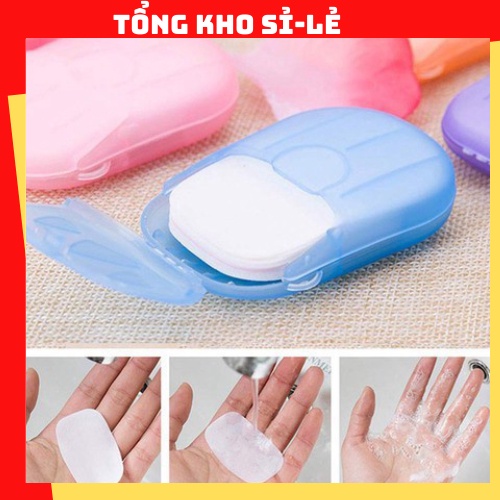 Xà Phòng Giấy Du Lịch 1 Lần/ Xà Bông Rửa Tay Dạng Miếng Tiện Lợi 88261
