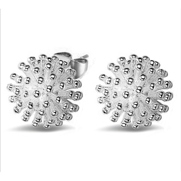 Bông tai bạc S925 Hàn Quốc Nhụy Hoa