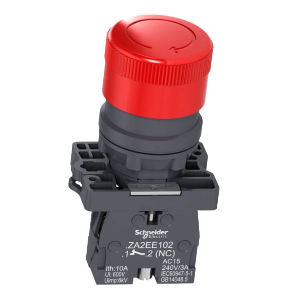 Nút dừng khẩn cấp XA2ES442 Schneider đường kính 22mm màu đỏ