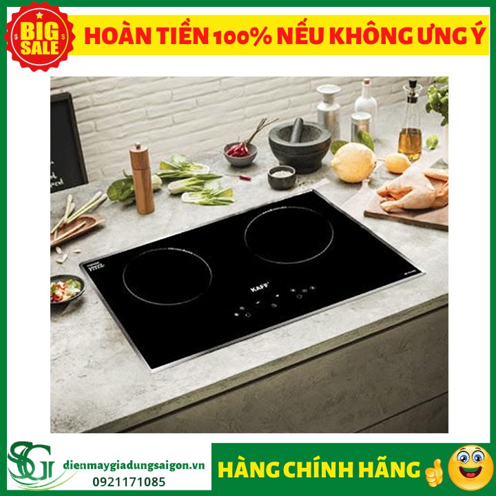 SALE Combo khủng 12.12 khi mua bếp từ đôi KAFF KF-FL808II tặng ngay bếp điện không khói và nồi áp suất cao cấp