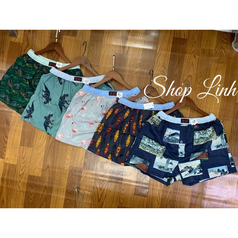 Combo 5 quần đùi nam H33. Vải kate cotton mịn đẹp ,thoáng mát .