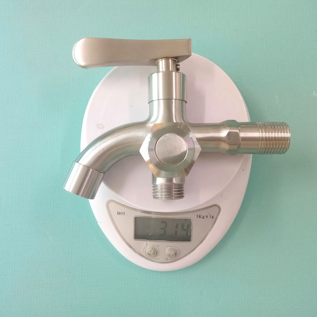 Củ sen nhà tắm một đường nước lạnh chất liệu inox 304 cao cấp dùng cho hệ thống vòi sen kết hợp vòi xả nước - QM.CS09