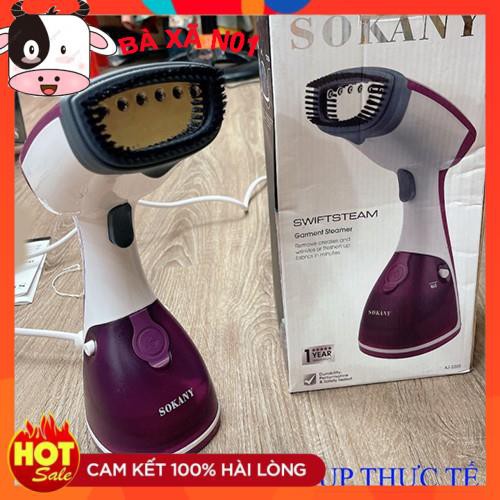 Bàn là bàn ủi hơi nước cầm tay SOKANY công suất 1200W, mẫu mới 2021 chính hãng