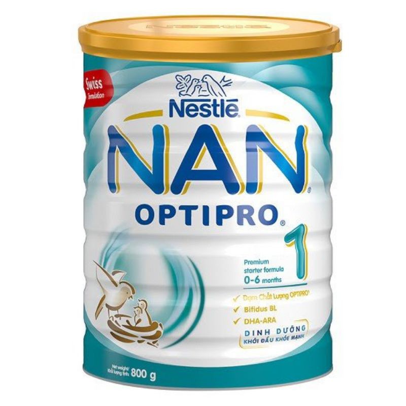 sữa bột Nan optipro xuất xứ Nga số 1-3 900g date 2022