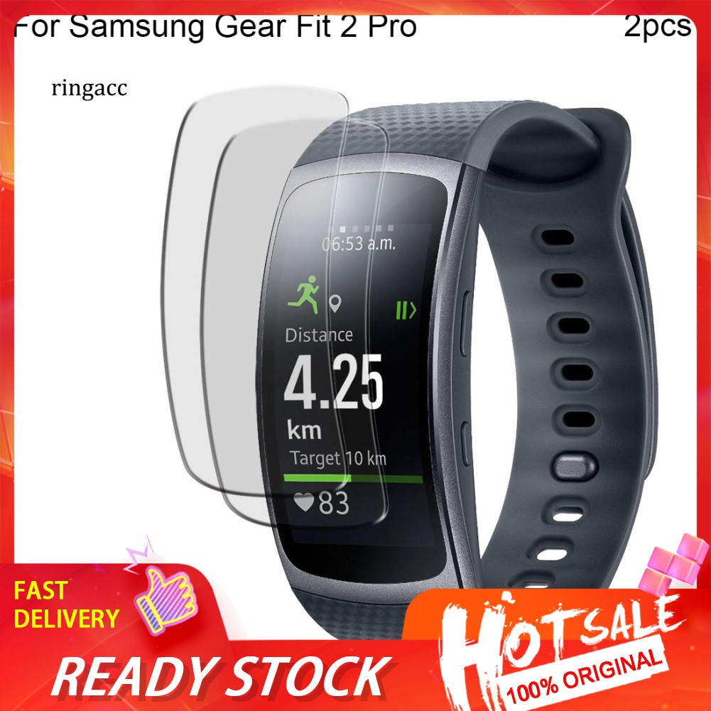 Set 2 Miếng Dán Tpu Bảo Vệ Mặt Đồng Hồ Samsung Gear Fit 2 Pro Và Phụ Kiện