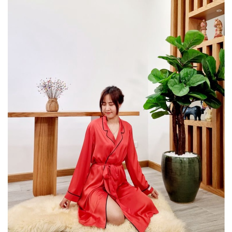 Áo choàng ngủ Kimono Lụa IK 0159 Giá 598.000đ