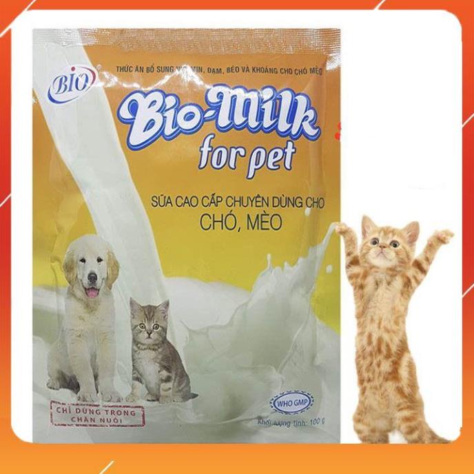 Sữa bột Bio Milk For Pet cho chó mèo con sơ sinh 100g