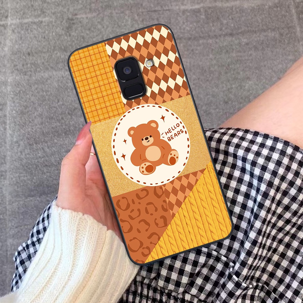 Ốp lưng Samsung A6 2018 happy day, gấu bear dễ thương - BỀN - ĐẸP -BAO GIÁ TOÀN THỊ TRƯỜNG