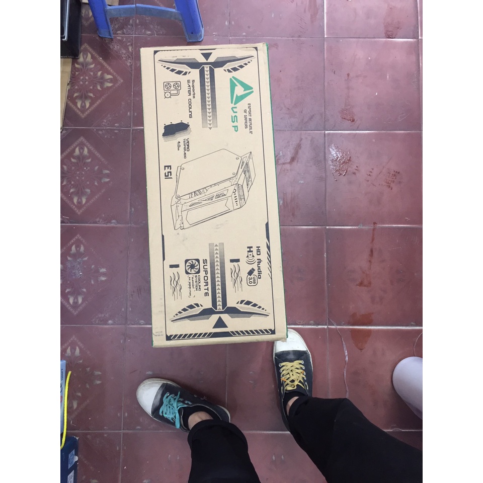 Thùng Máy Tính Case VSP E-ROG ES1  Gaming Kính cường Lực,