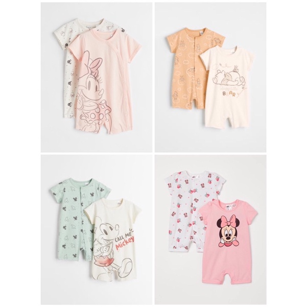Set 2 body đùi cotton hoạt hình vợt sale