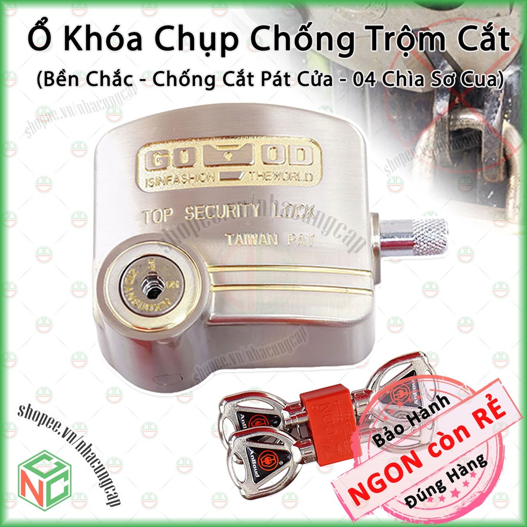 [KhoNCC] Ổ Khóa Cùm Chụp Chống Cắt, Chống Nạy Bảo Vệ Nhà - Văn Phòng - Xưởng Kho Của Bạn - NPD-7826-KhoaPLCN