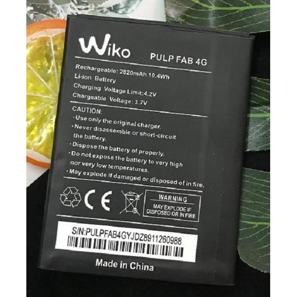 pin điện thoại wiko PULP FAB