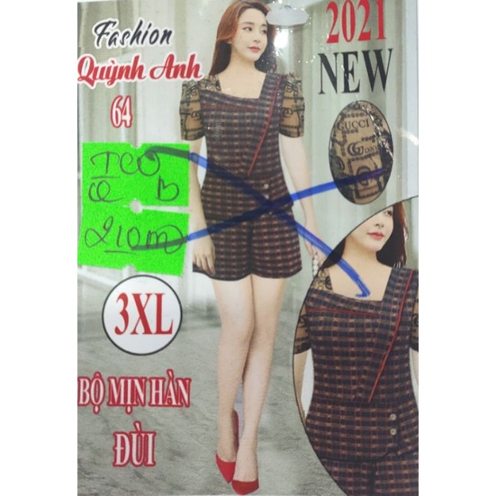 Bộ Quỳnh Anh tay ngắn quần đùi mịn hàn sale