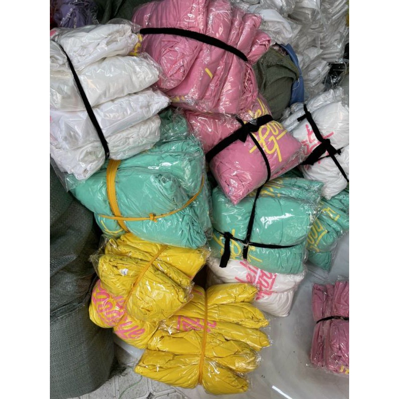 Áo thun form rộng giấu quần in chữ 92