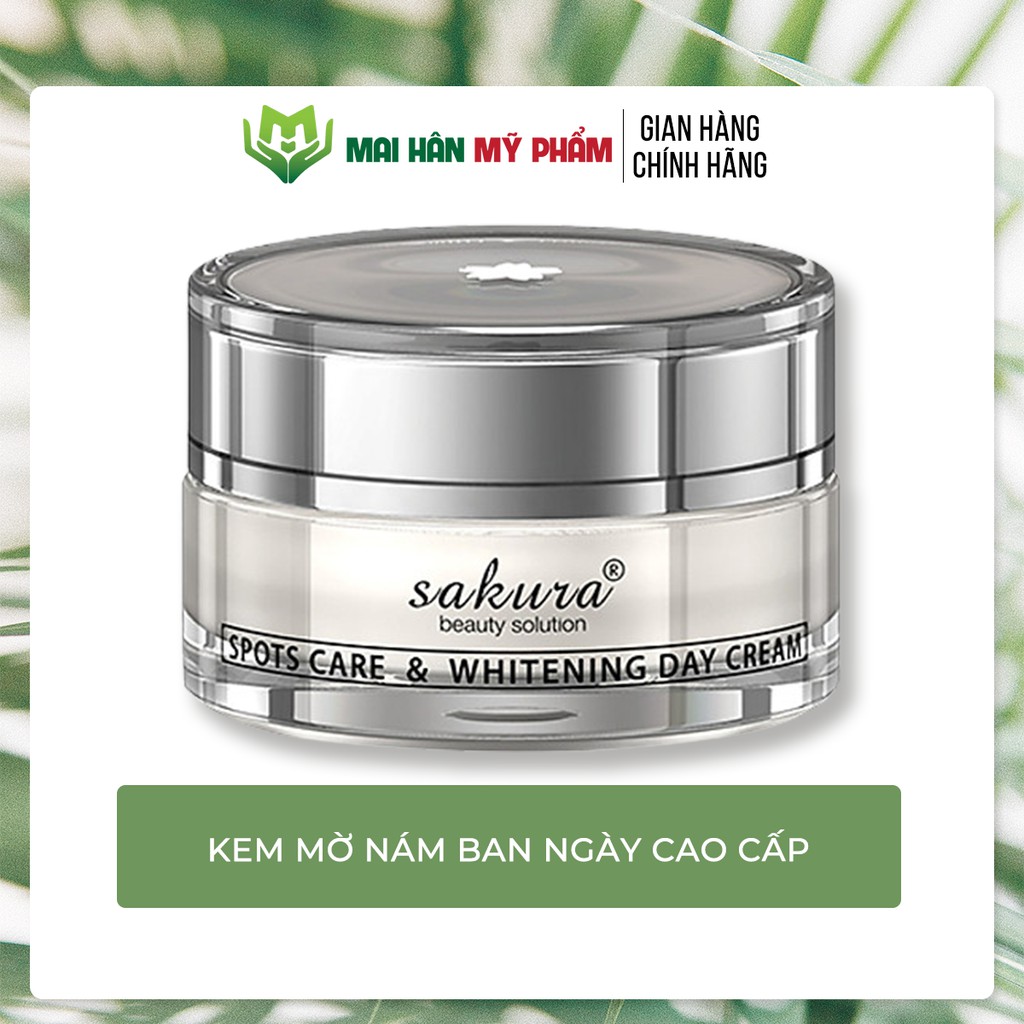 Kem mờ nám cao cấp ban ngày Sakura Spots care & Whitening Cream 30g - Tem chính hãng