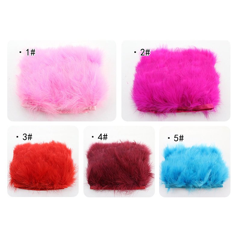 1 yard trang trí lông vũ / lông mịn tĩnh mạch / quần áo đầy đủ fluffy vải tự làm