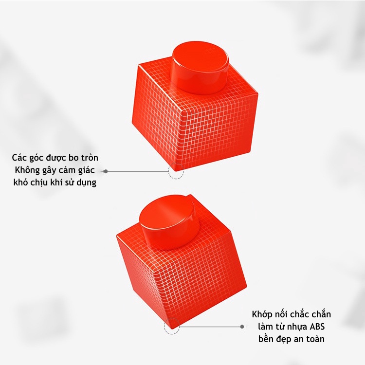 Đồ chơi lắp ráp Phi Hành Gia Spaceman Có Đèn Hapi Toys - Mô Hình 3D Model làm quà tặng dễ thương