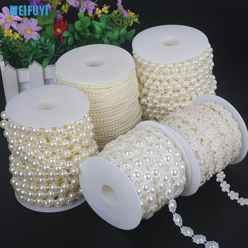 Chuỗi Hạt Ngọc Trai Bằng Nhựa Abs Dùng Trang Trí Váy Cưới Diy